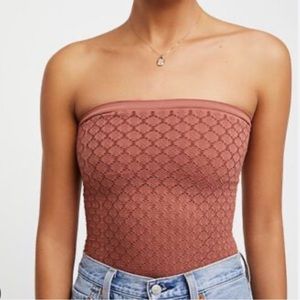 Free people seamless honey comb textured tube top size XS